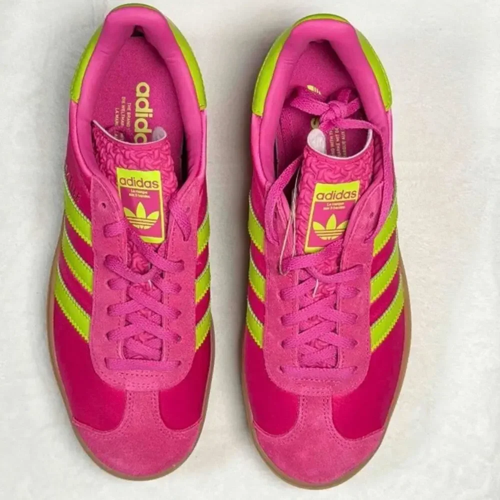 Adidas Gazelle Bold “Lucid Fuchsia Solar Slime Satin” | Women’s 8 | New w/ Box